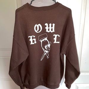 Brown Howl Crewneck